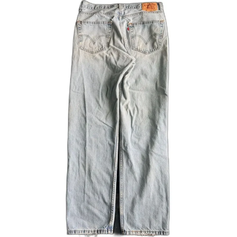 Levi’s 550 Relaxed Fit Jeans Mens 34x34 Light Wash y2k